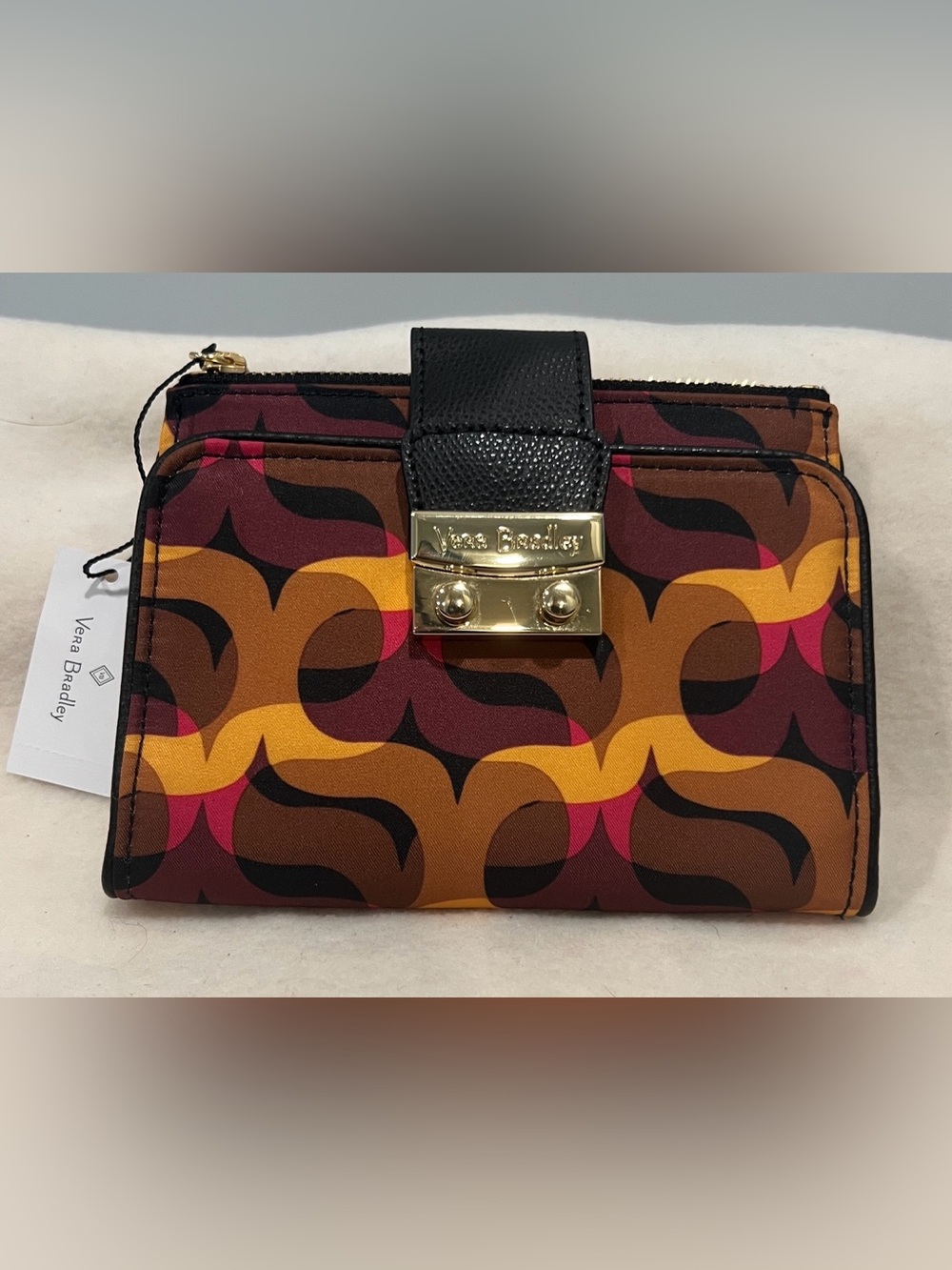 Vera Bradley Modern Lights Pushlock Wallet NWT